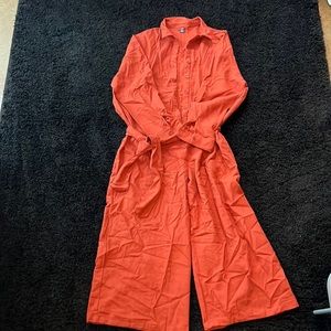 Shein Orange Jumpsuit